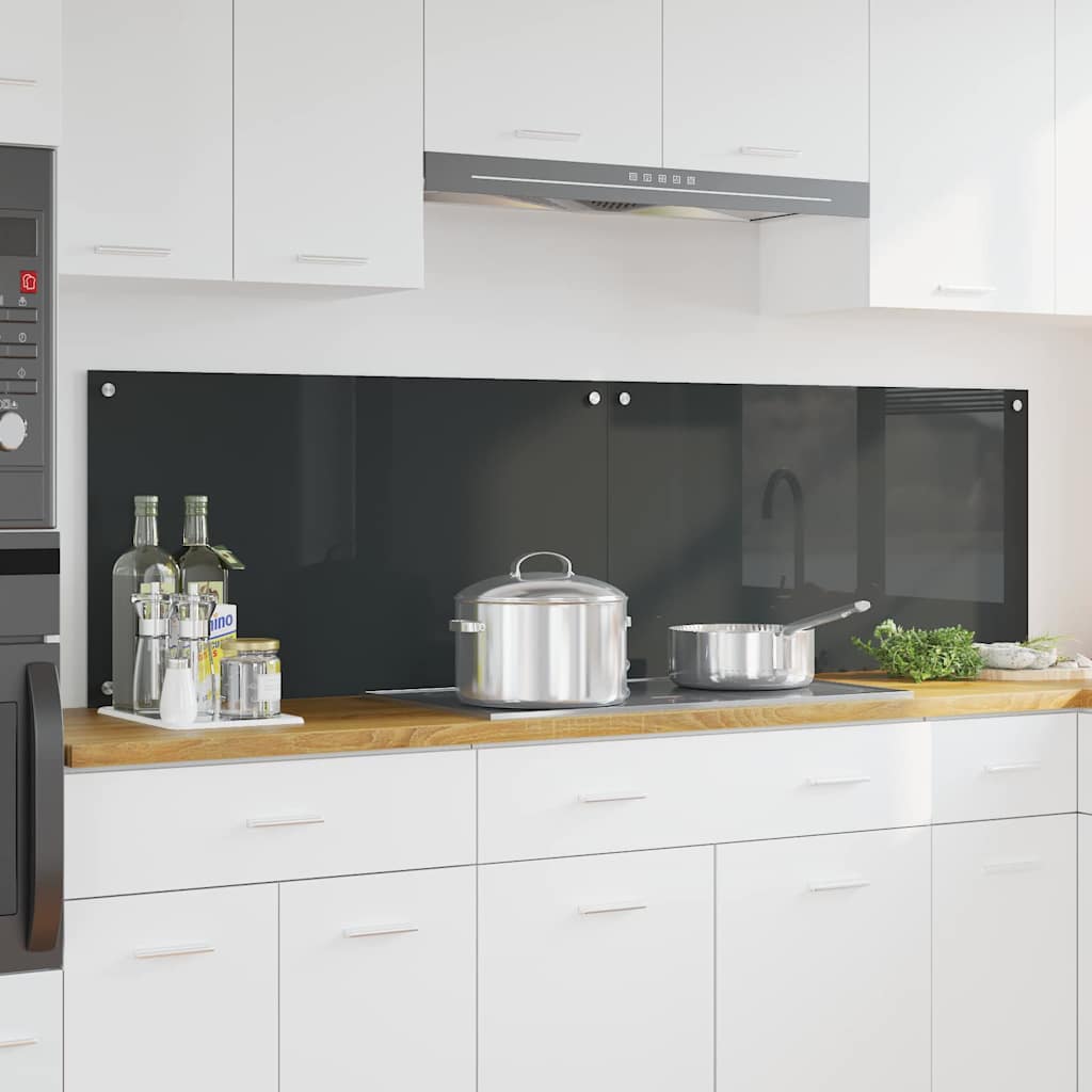 Kitchen splashback 110 x 40 cm tempered glass