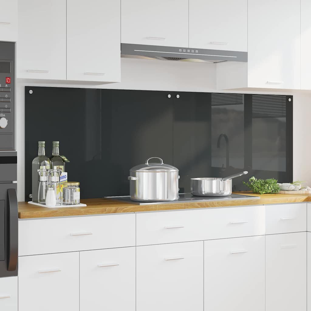 Kitchen splashback 110 x 40 cm tempered glass