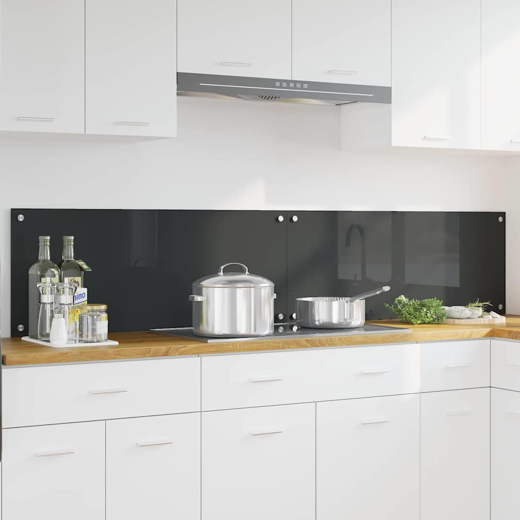 Kitchen splashback 110 x 40 cm tempered glass