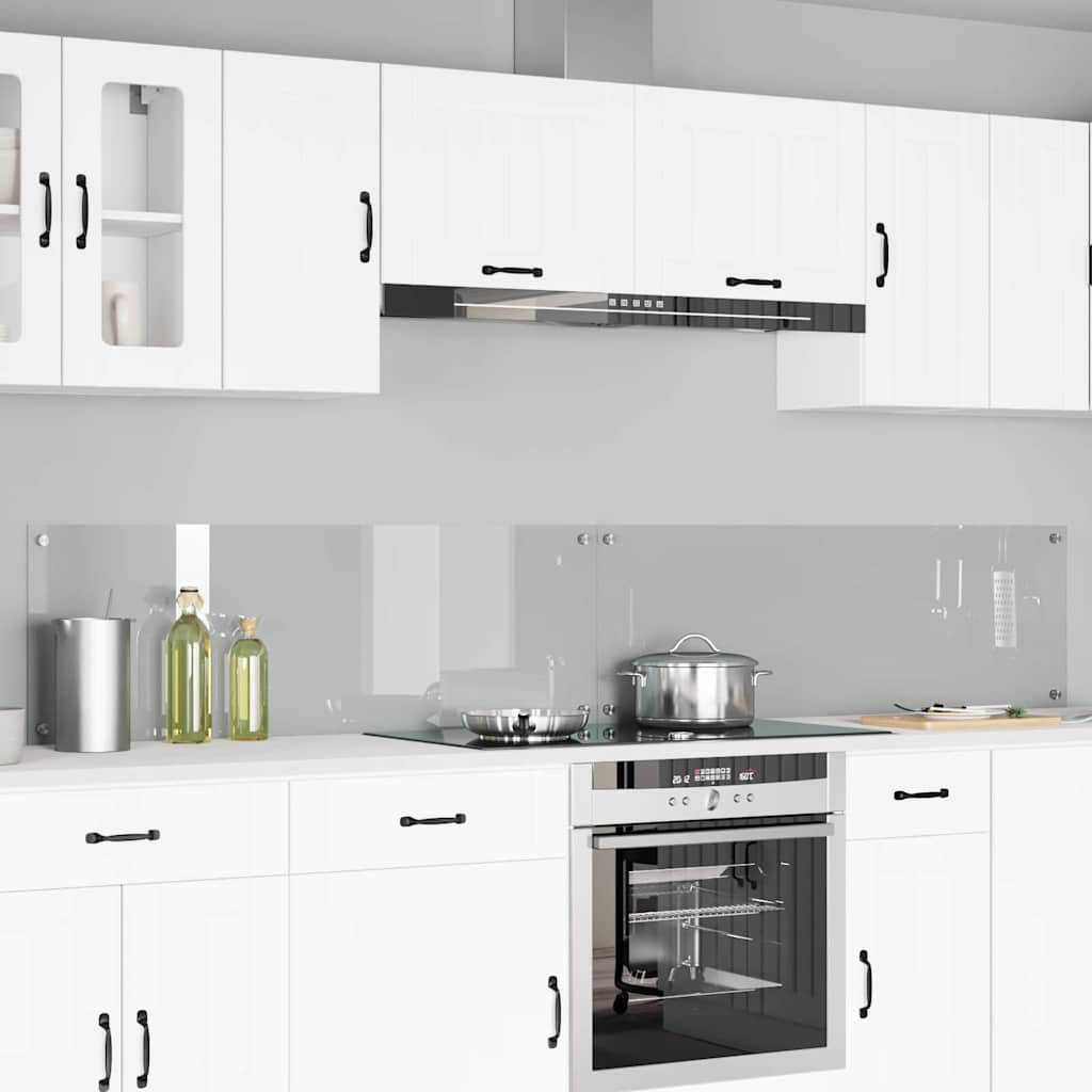 Kitchen splashback 110 x 40 cm tempered glass