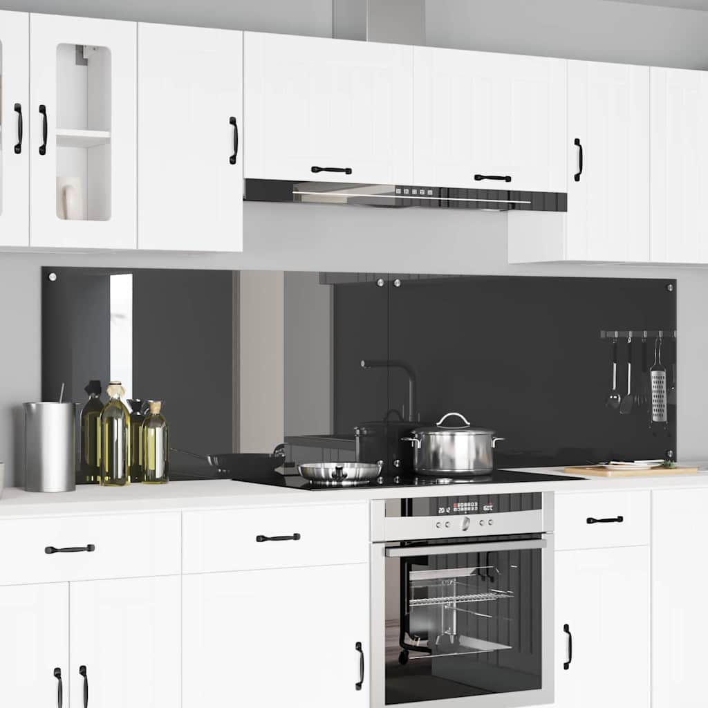 Kitchen splashback 110 x 40 cm tempered glass