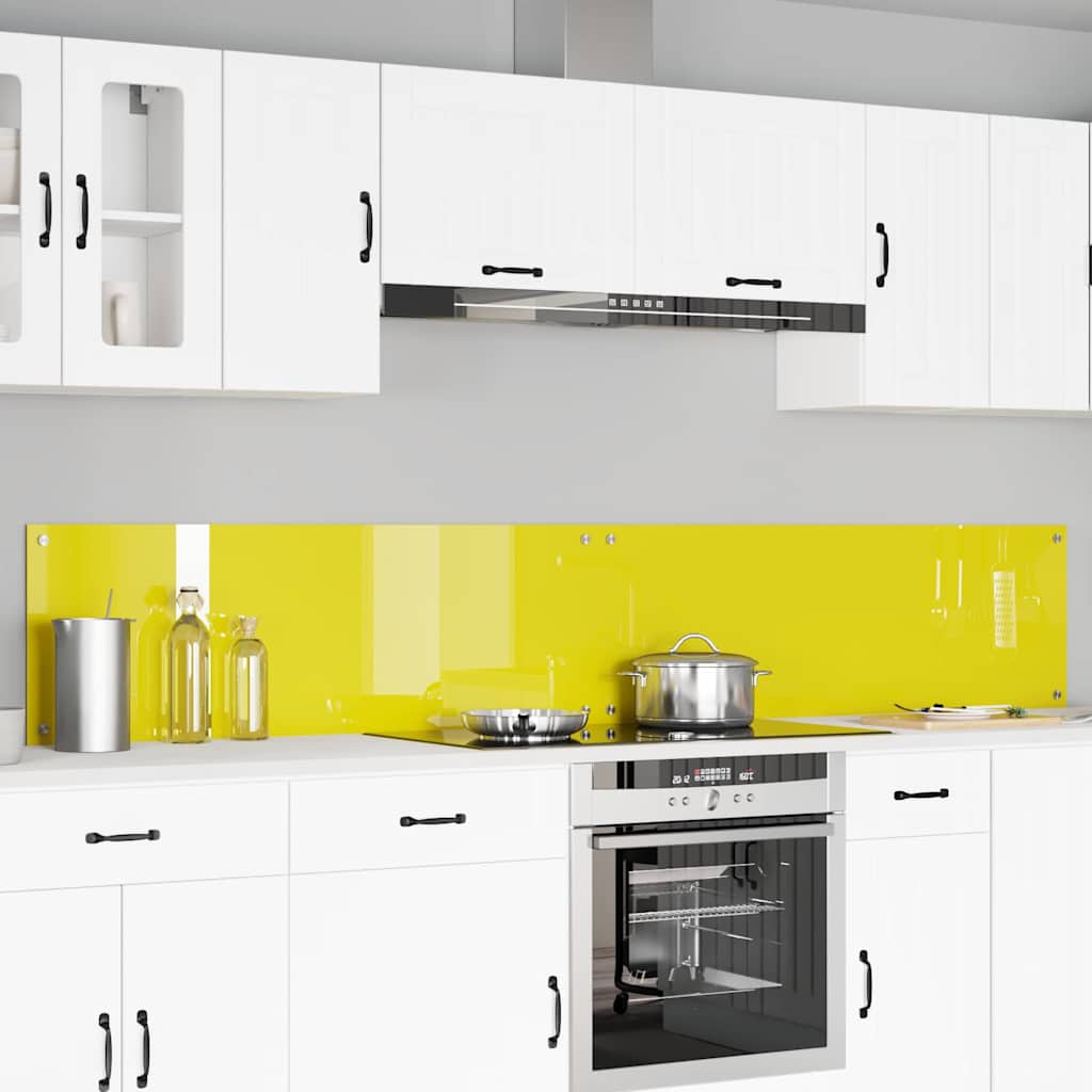 Kitchen splashback 110 x 40 cm tempered glass