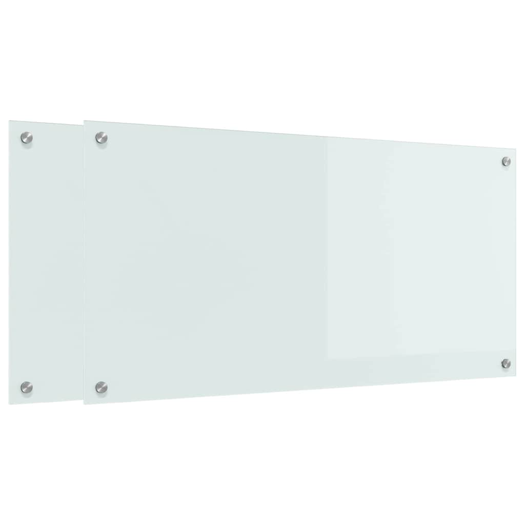 Salpicadero de cocina 2 pcs 100 x 50 cm vidrio templado