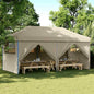Tenda Pop-up de Festa Taupe 580 x 292 x 315 cm Tecido Oxford