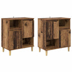 Tableros Lateral 2 pcs Madera Vieja 60 x 35 x 70 cm