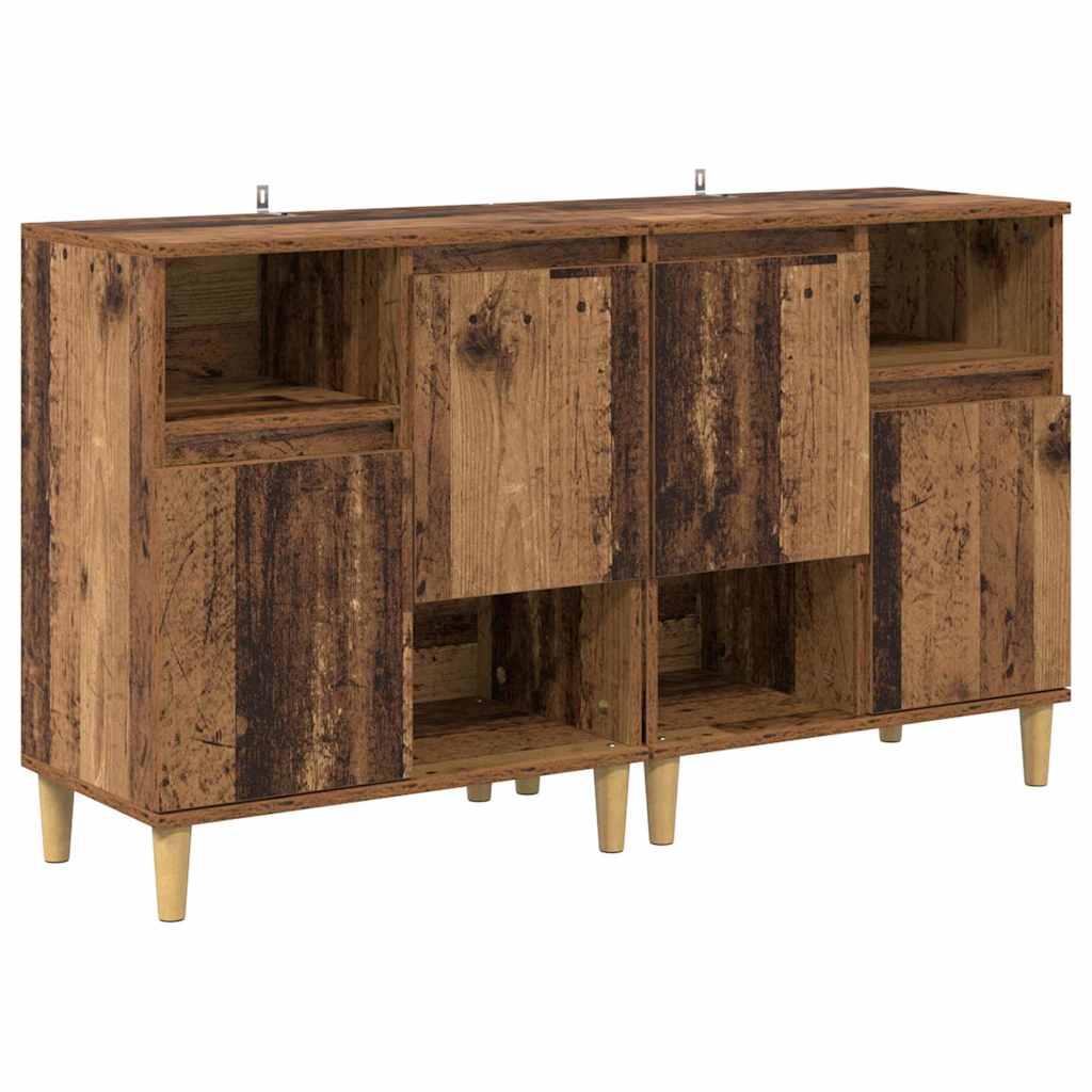 Tableros Lateral 2 pcs Madera Vieja 60 x 35 x 70 cm