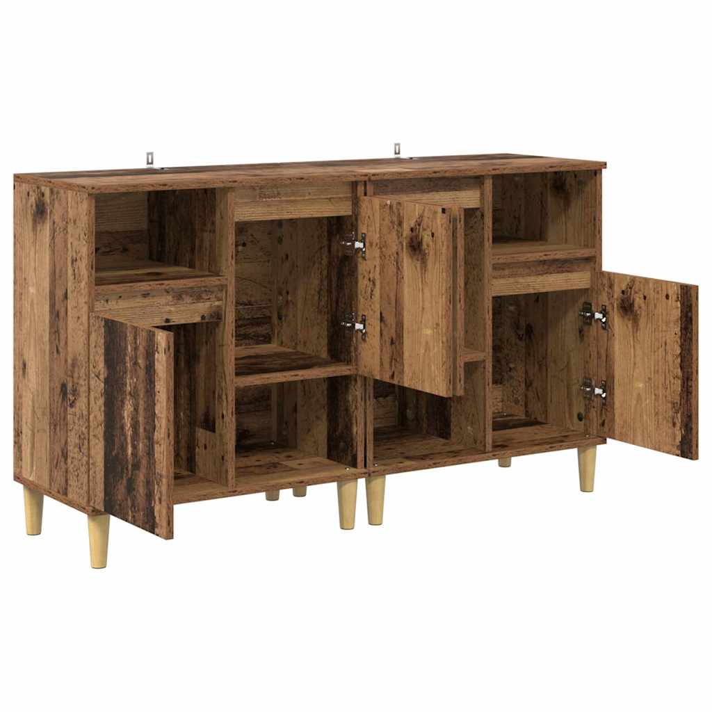 Tableros Lateral 2 pcs Madera Vieja 60 x 35 x 70 cm