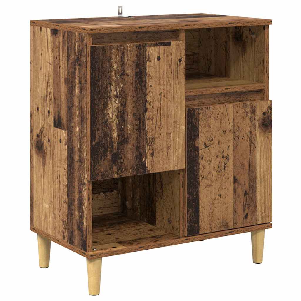 Tableros Lateral 2 pcs Madera Vieja 60 x 35 x 70 cm
