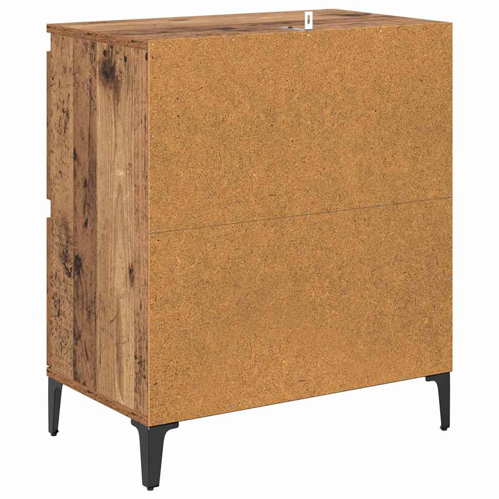 Tableros Lateral 2 pcs Madera Vieja 60 x 35 x 70 cm