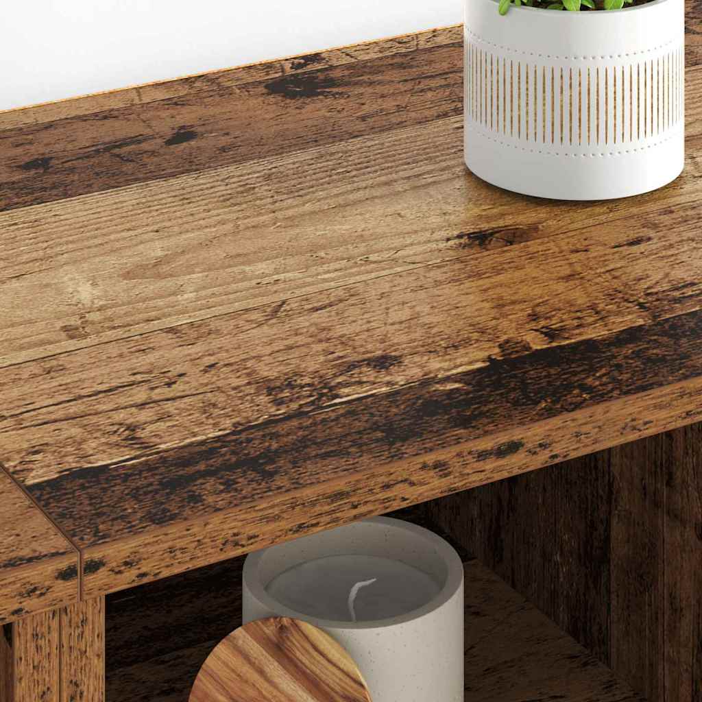 Tableros Lateral 2 pcs Madera Vieja 60 x 35 x 70 cm
