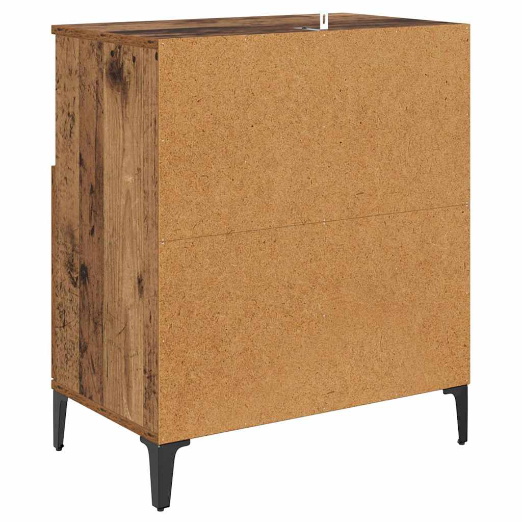Tableros Lateral 2 pcs Madera Vieja 60 x 35 x 70 cm