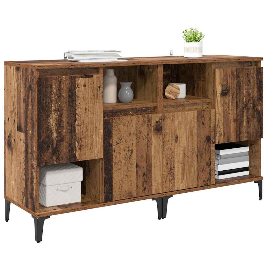 Tableros Lateral 2 pcs Madera Vieja 60 x 35 x 70 cm