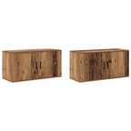 Juego de Muebles para Televisión Montados en la Pared 2 pcs