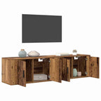 Juego de Muebles para Televisión Montados en la Pared 2 pcs