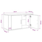 Juego de Muebles para Televisión Montados en la Pared 2 pcs