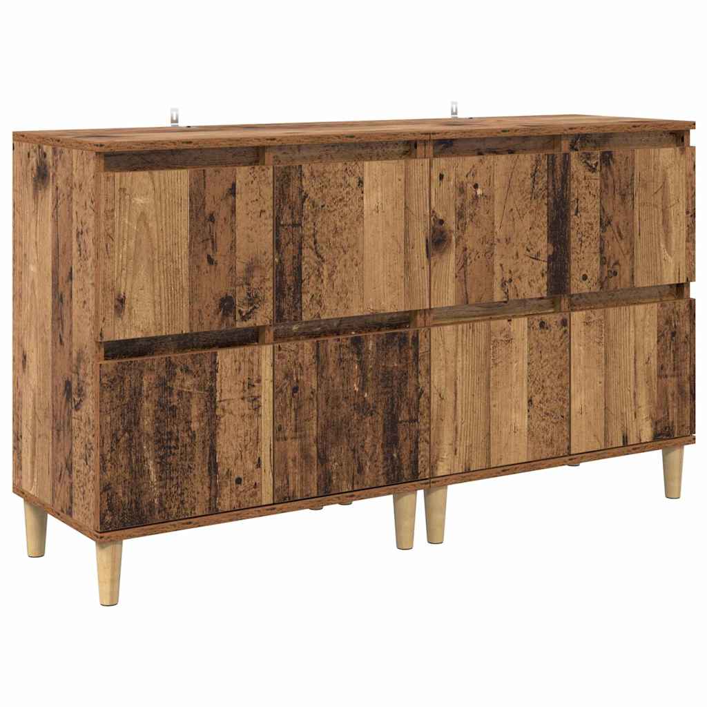 Tableros Lateral 2 pcs Madera Vieja 60 x 35 x 70 cm