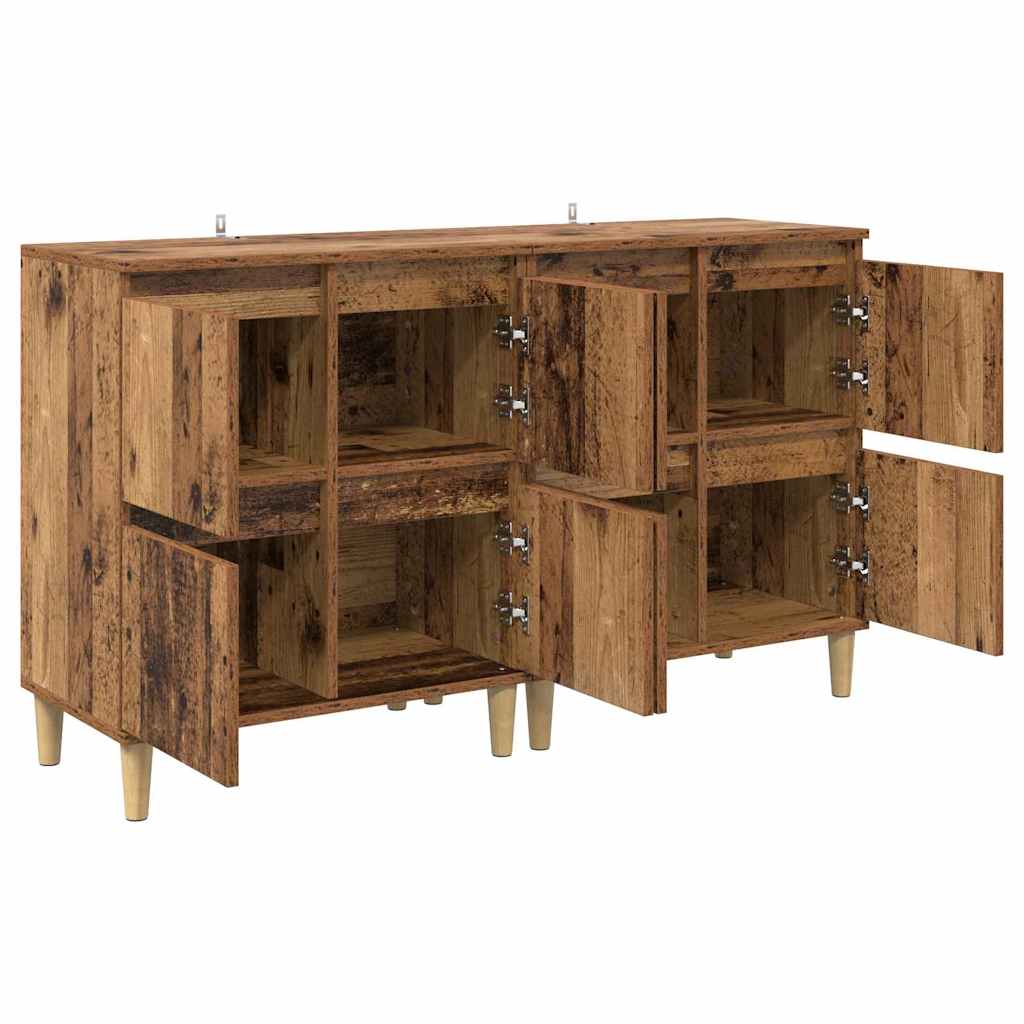 Tableros Lateral 2 pcs Madera Vieja 60 x 35 x 70 cm