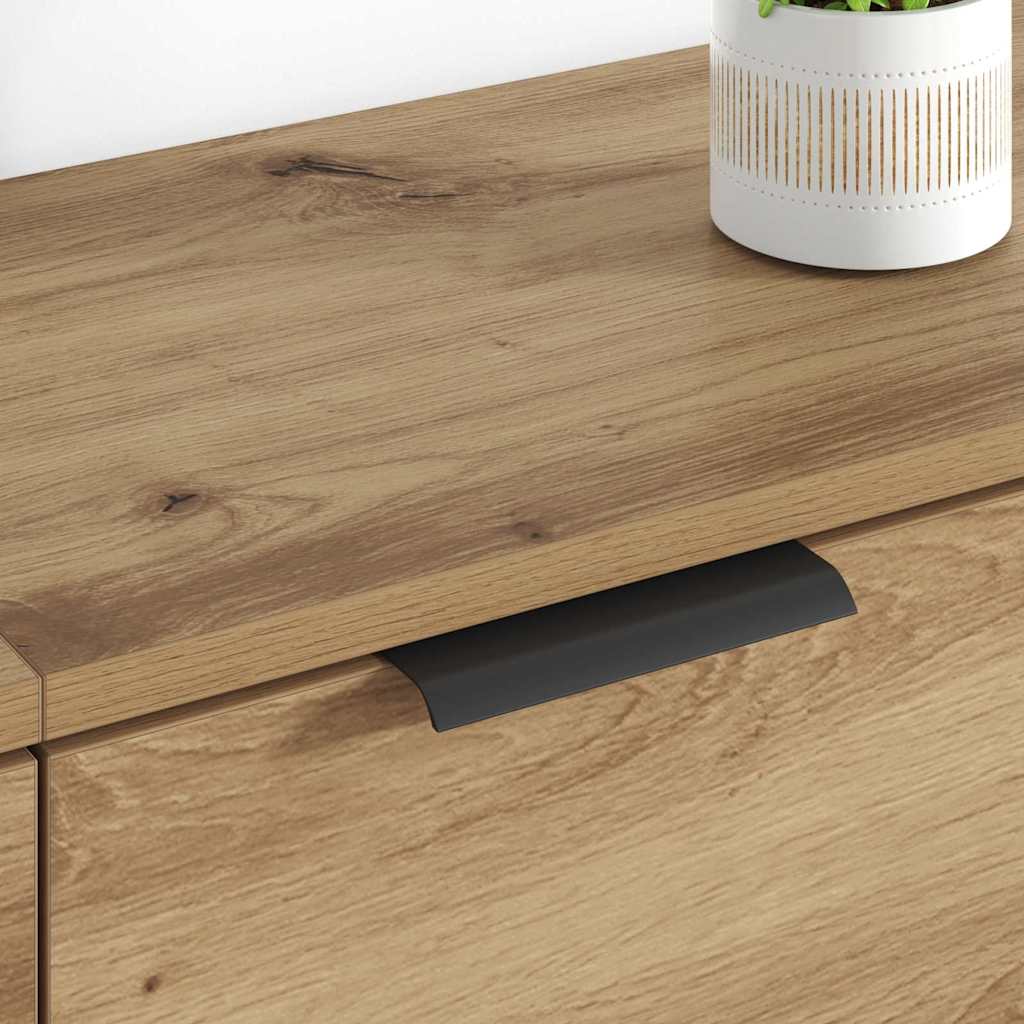 Tableros Lateral 2 pcs Roble artesanal 60 x 30 x 70 cm