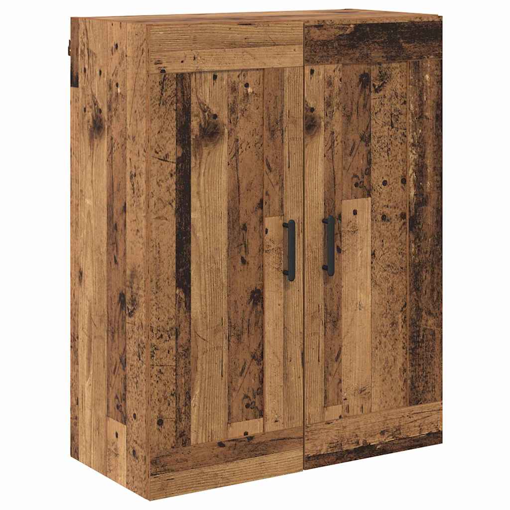 Aparador alto 2 pcs Madera envejecida Madera de ingeniería