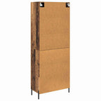 Aparador alto 2 pcs Madera envejecida Madera de ingeniería