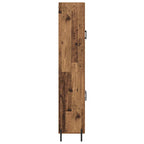 Aparador alto 2 pcs Madera envejecida Madera de ingeniería