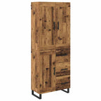 Aparador alto con cajón Madera vieja 69,5 x 34 x 180 cm