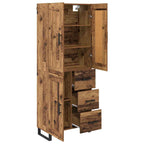 Aparador alto con cajón Madera vieja 69,5 x 34 x 180 cm
