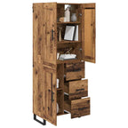 Aparador alto con cajón Madera vieja 69,5 x 34 x 180 cm
