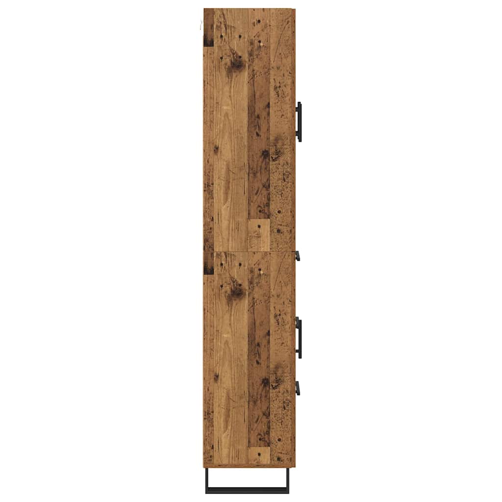 Aparador alto con cajón Madera vieja 69,5 x 34 x 180 cm