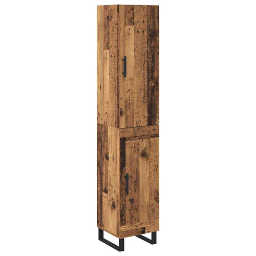 Old Wooden Cupboard 34.5 x 34 x 180 cm Plywood