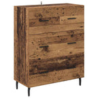 Aparador alto 2 pcs Madera envejecida Madera de ingeniería