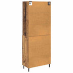 Aparador alto 2 pcs Madera envejecida Madera de ingeniería