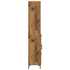 Aparador alto con cajón Madera vieja 69,5 x 34 x 180 cm