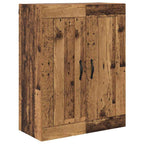 Aparador alto con cajón Madera envejecida 69,5 x 34 x 180 cm