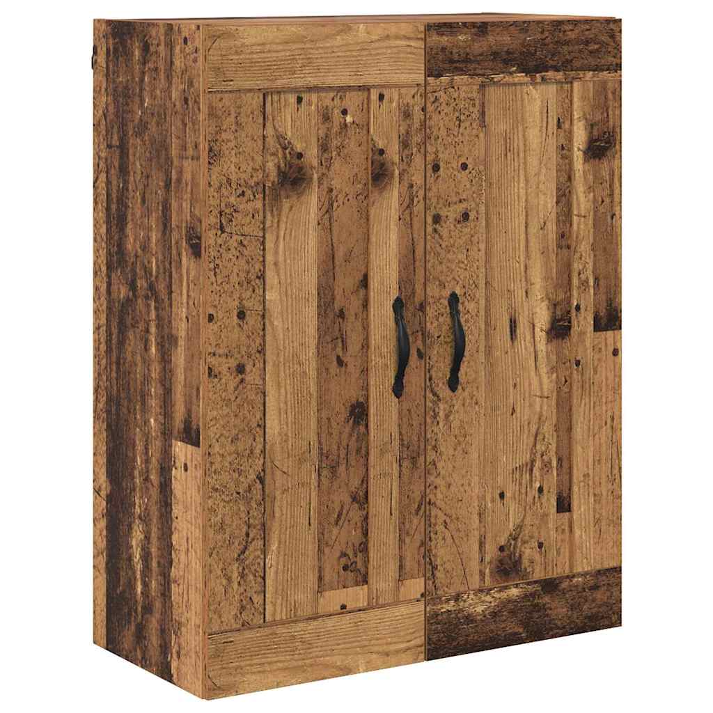 Aparador alto con cajón Madera envejecida 69,5 x 34 x 180 cm