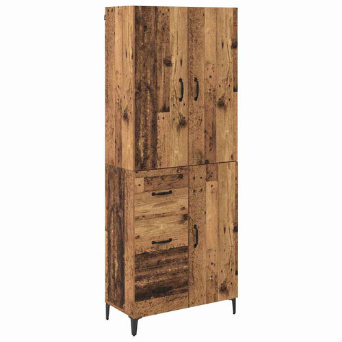 Old Wooden Pantry 69.5 x 34 x 180 cm Plywood