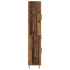 Aparador alto con cajón Madera envejecida 69,5 x 34 x 180 cm