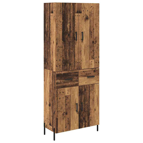 Old Wooden Pantry 69.5 x 34 x 180 cm Plywood