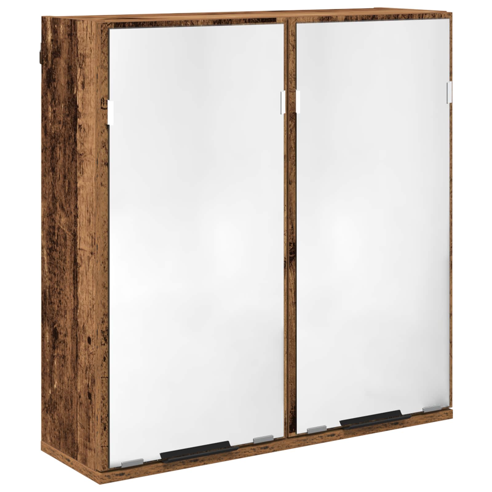 Juego de muebles de baño con cajón 3 pcs Madera vieja