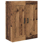 Aparador alto 2 pcs Madera envejecida Madera de ingeniería