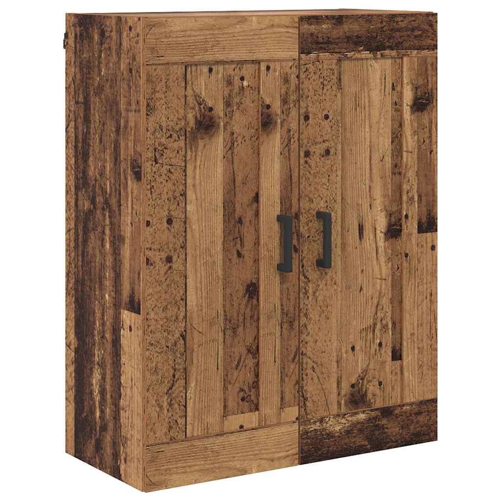 Aparador alto 2 pcs Madera envejecida Madera de ingeniería