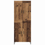 Aparador alto 2 pcs Madera envejecida Madera de ingeniería
