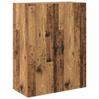 Aparador alto 2 pcs Madera vieja Madera de ingeniería