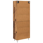 Aparador alto 2 pcs Madera vieja Madera de ingeniería