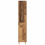 Aparador alto con cajón Madera envejecida 69,5 x 34 x 180 cm