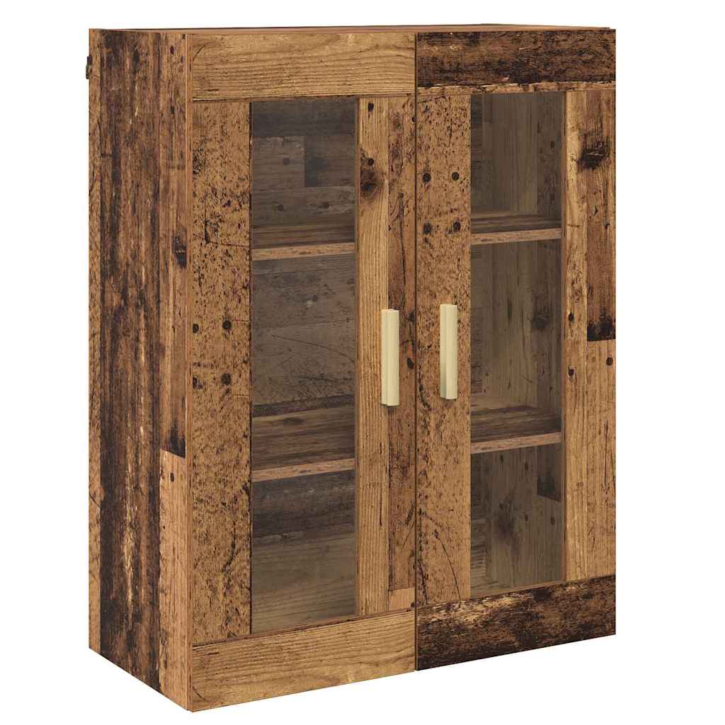 Aparador alto con cajón Madera envejecida 69,5 x 34 x 180 cm