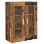 Aparador alto con cajón Madera envejecida 69,5 x 34 x 180 cm