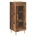 Aparador alto 2 pcs Madera envejecida Madera de ingeniería