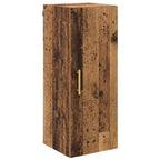 Aparador alto 2 pcs Madera envejecida Madera de ingeniería