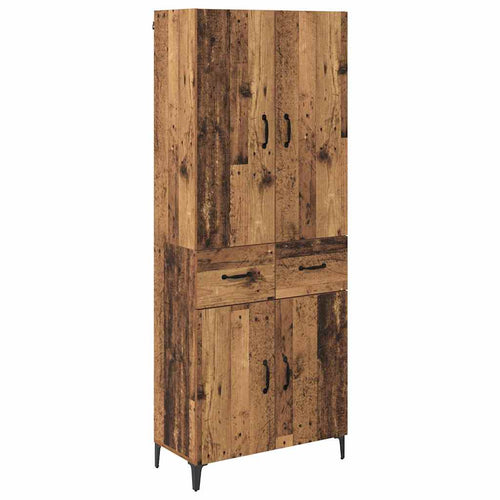 Old Wooden Pantry 69.5 x 34 x 180 cm Plywood